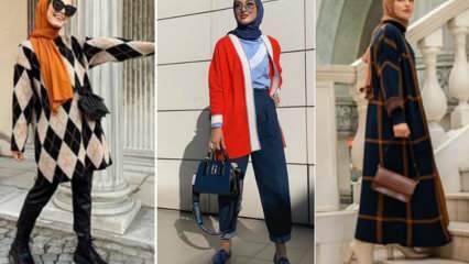 Cardigan-modeller i 2020-2021 hijab! Hvordan kombineres cardigans?