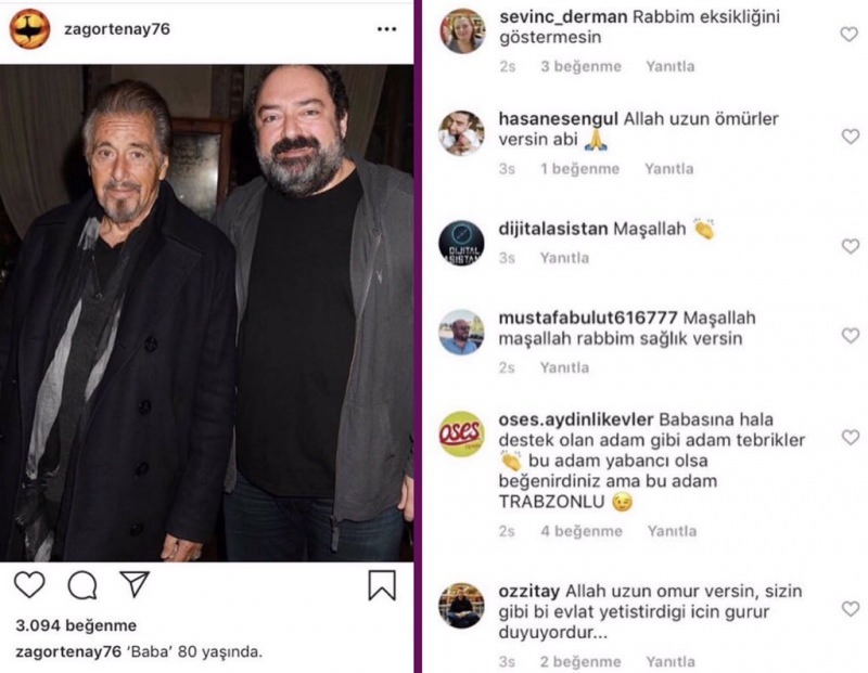 Nevzat Aydın, grunnleggeren av Yemek Sepeti, delte Al Pacino! Sosiale medier forvirret