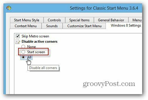 Deaktiver SmartScreen Classic Shell