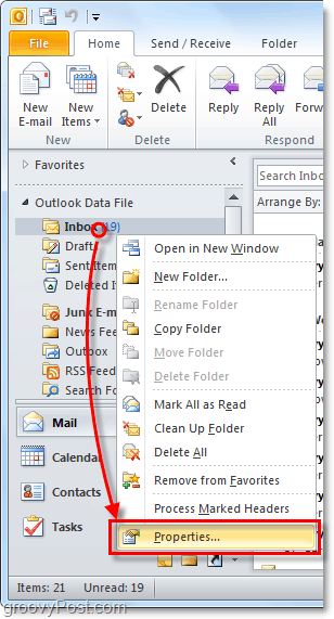 justere autoarchive funksjoner for individuelle Outlook 2010-mapper