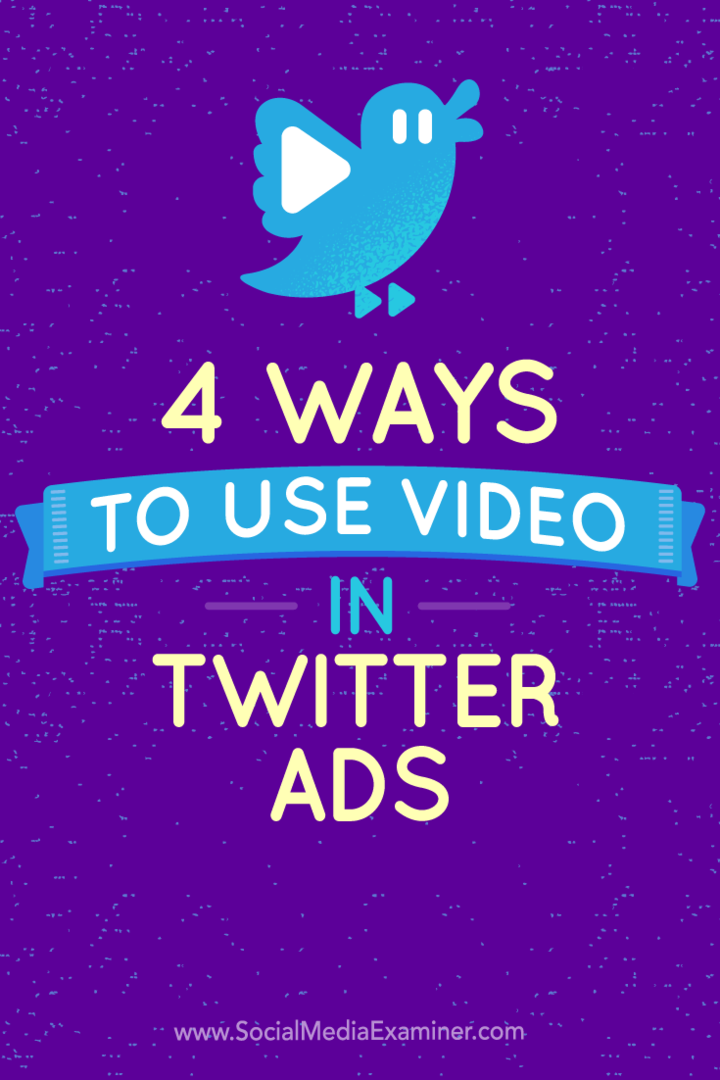 Tips om fire måter å bruke Twitter-videoannonser på.