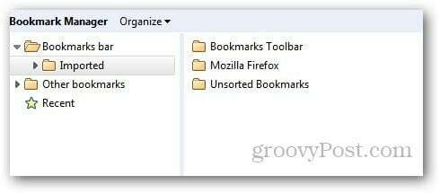 Overfør bokmerker Firefox 10