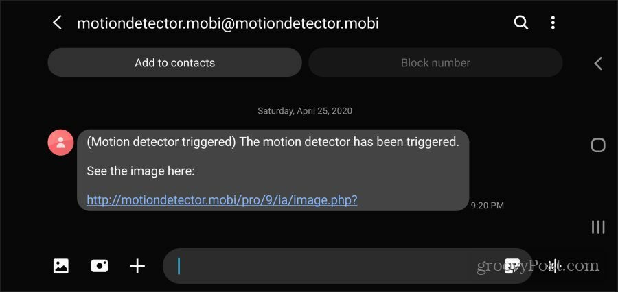 mobi motion oppdage sms
