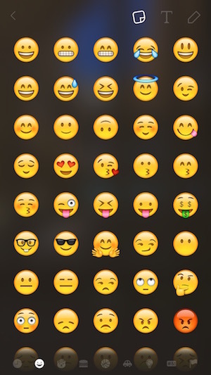 legg til emojis i bildet ditt