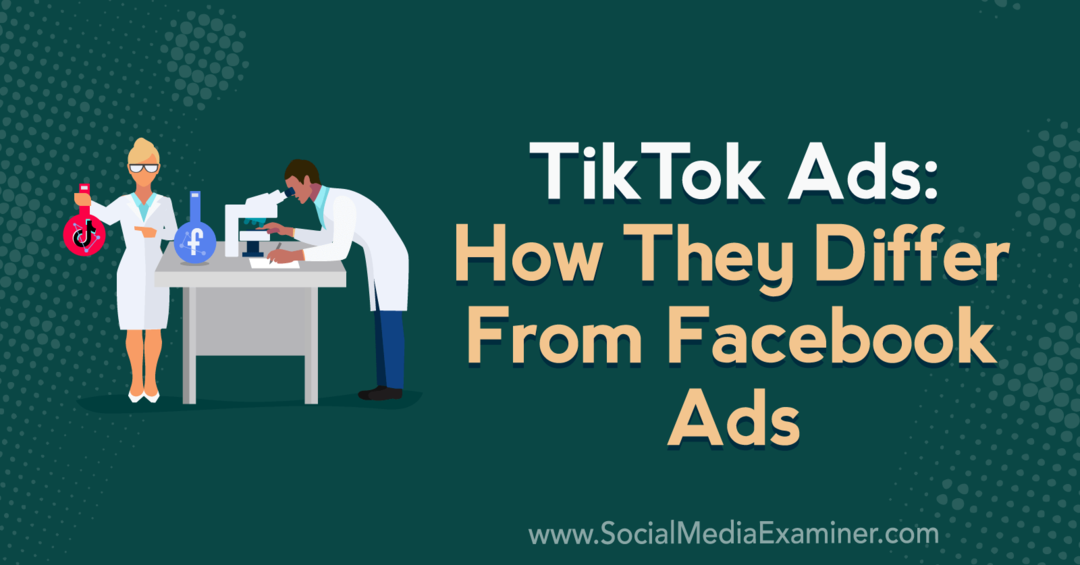 TikTok Ads: Hvordan de skiller seg fra Facebook-annonser med innsikt fra Caleb Roberts på Social Media Marketing Podcast.