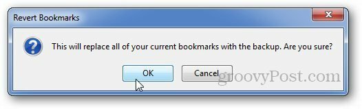 Gjenopprett bokmerker Firefox 4