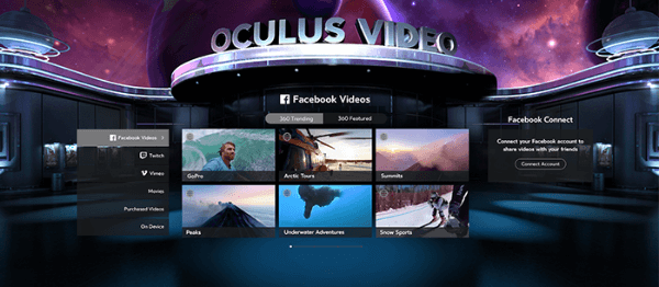 facebook oculus sosiale funksjoner