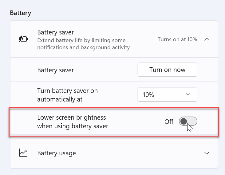 Alternativ for batterisparing