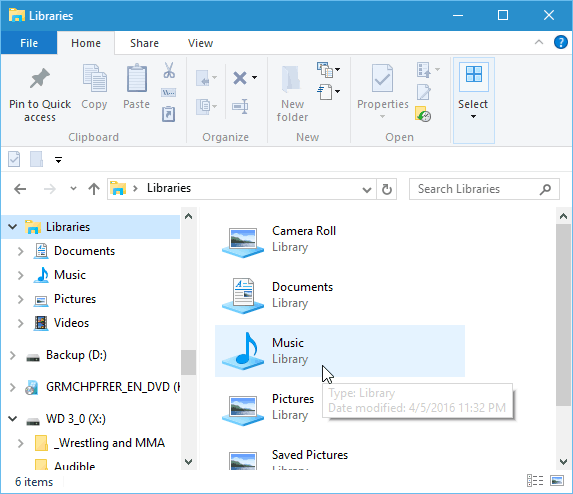 Windows 10-tips: Få biblioteker til å vises i File Explorer