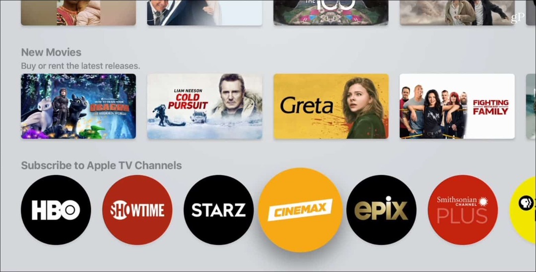 Apple TV Premium-kanaler