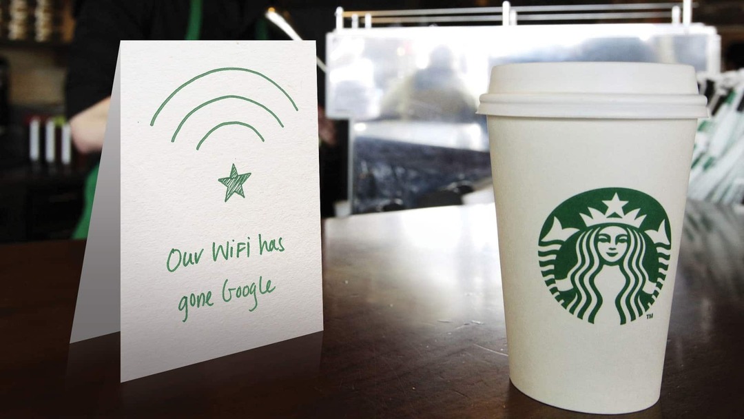 Starbucks WiFi Service mottar en Jolt
