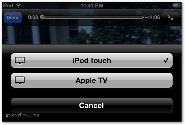 AirPlay iPod touch
