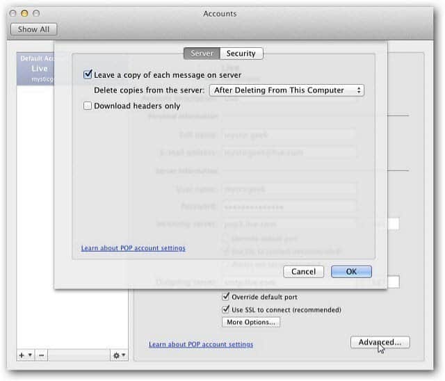 Outlook Mac 2011: Slik sletter du en e-postkonto