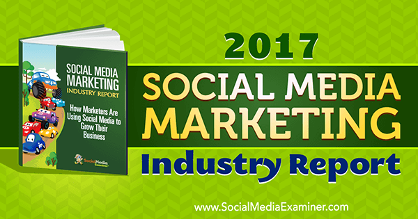 2017 Social Media Marketing Industry Report av Mike Stelzner på Social Media Examiner.
