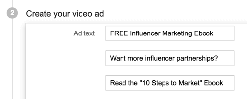  Velg en overbevisende overskrift og beskrivelse for YouTube-annonsen din.