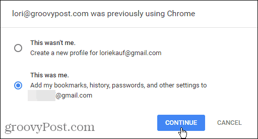E-post bruker tidligere Chrome