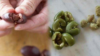 Hvordan pakke ut kjernen av oliven?