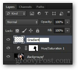 nytt lag Photoshop gradient tutorial lage