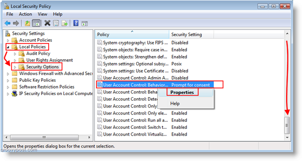 Deaktiver UAC-popup for administratorer i Windows Vista