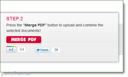 Kombiner flere PDF-er til en ved hjelp av MergePDF