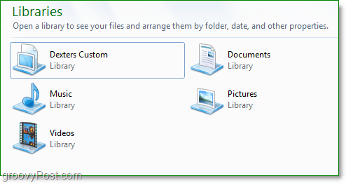 windows 7 biblioteker er ypperlige til å organisere mappene dine uten å flytte dem rundt