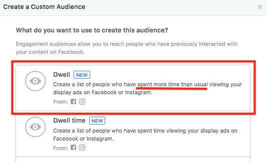  Facebook lar deg nå målrette mot personer som brukte mer tid enn vanlig på å se på annonsene dine.