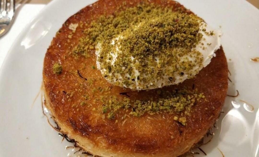 Hvordan lage libanesisk künefe? Ulik stil av künefe libanesiske künefe-triks