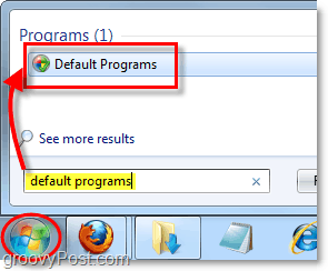 endre standardprogrammene som brukes i Windows 7