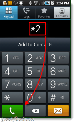 ring * 2 for å få tilgang til sprint-senteret på din Android-telefon