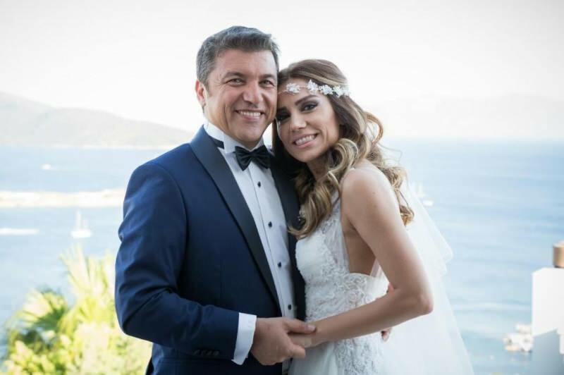 Bryllupsfoto av Ismail Küçükkaya og hans ekskone Eda Demirci