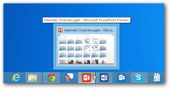 Windows 8 Desktop oppgavelinje