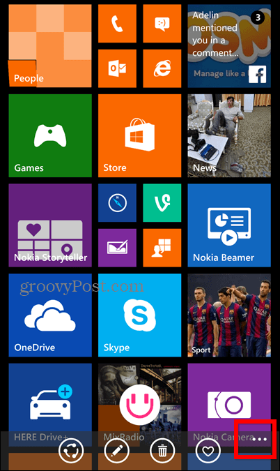 Windows Phone 8.1-skjermbilde låseskjerm