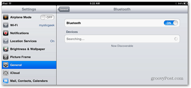 Koble et Bluetooth-tastatur til iPad