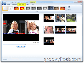 Microsoft Windows Live Movie Maker - Hvordan lage hjemmefilmer Madonna