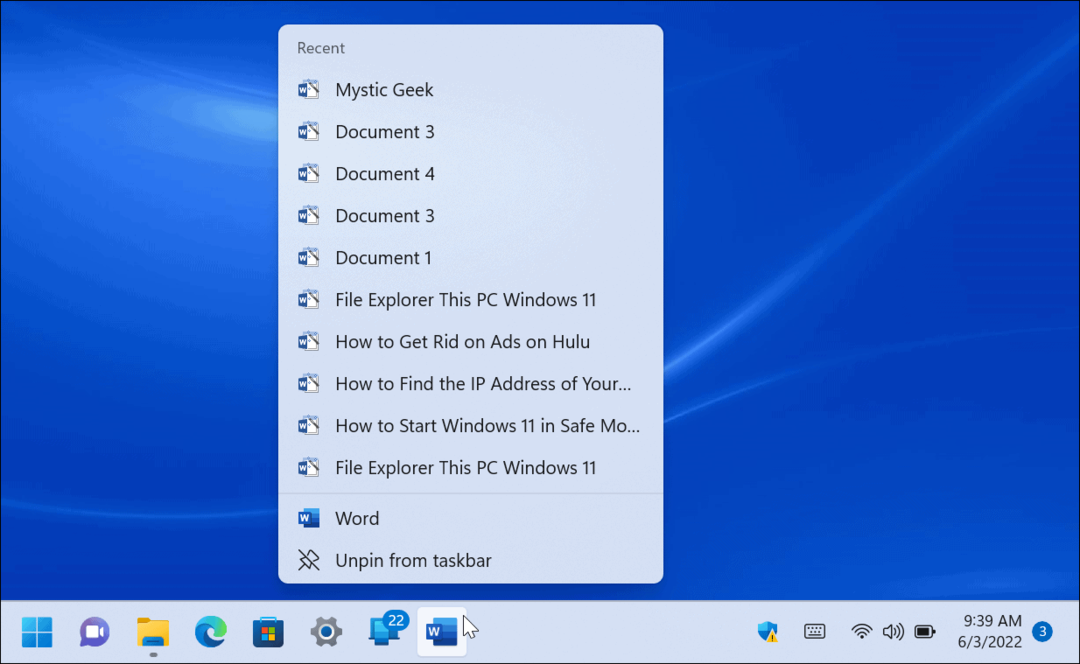 Hopplister på Windows 11