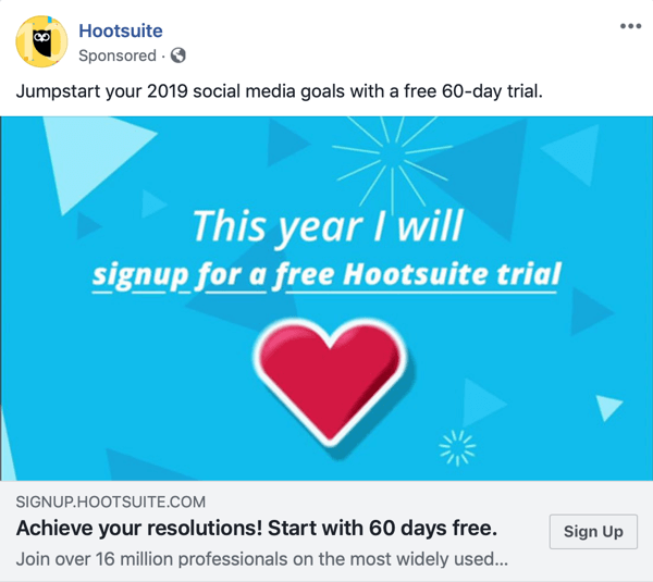 Facebook-annonseteknikker som gir resultater, for eksempel av Hootsuite som tilbyr gratis prøveversjon