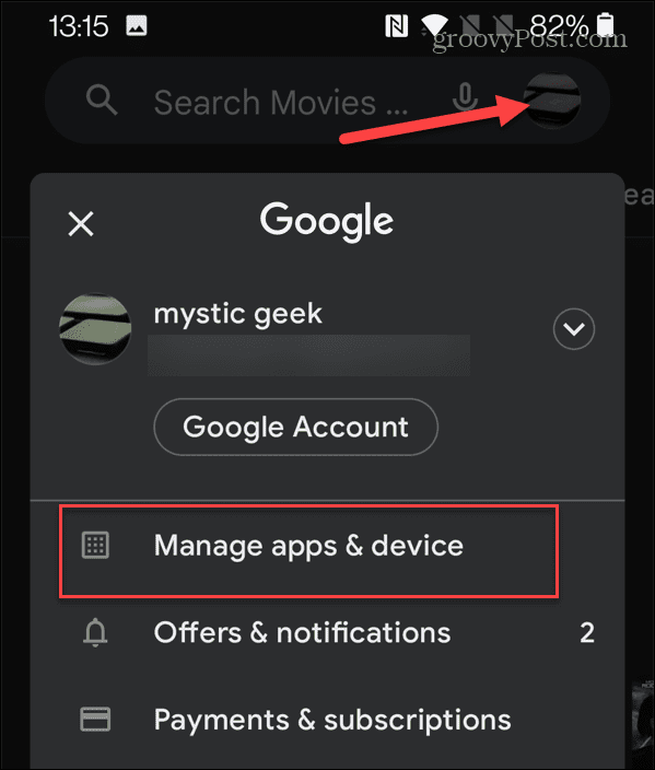hvordan oppdatere apper på Android