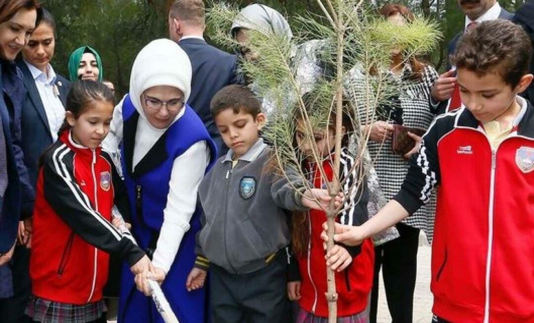 Innlegg om nasjonal skogplantingsdag fra First Lady Erdoğan