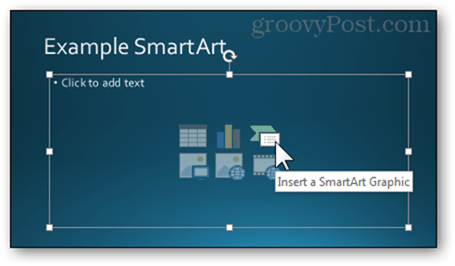 blank tekstfeltformat lysbilde powerpoint 2013 sette inn smart kunst smartart grahpic opprette nytt