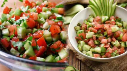 Enkel og deilig salatoppskrift på kosthold: Hvordan lage Shepherds salat? Hyrdesalatkalorier