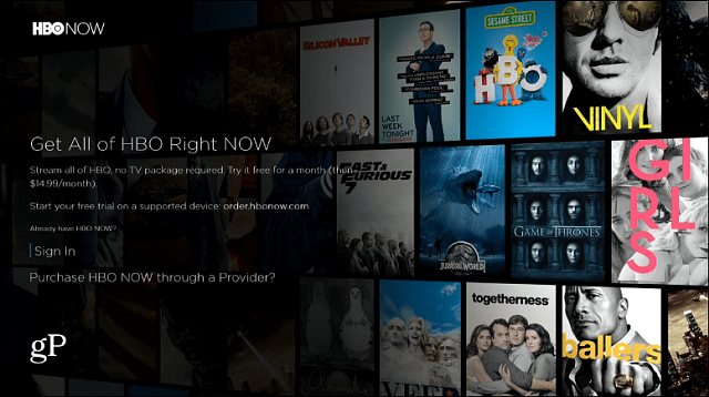 HBO Nå Xbox-app