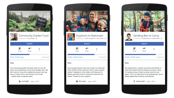  Facebook utvider sitt personlige innsamlingsverktøy til flere brukere i USA