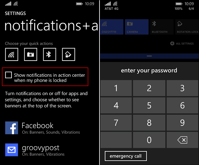 Windows Phone 8.1: Hindre folk fra å se varsler på låseskjerm