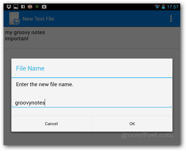 Slik bruker du Dropbox for Android som notisblokk