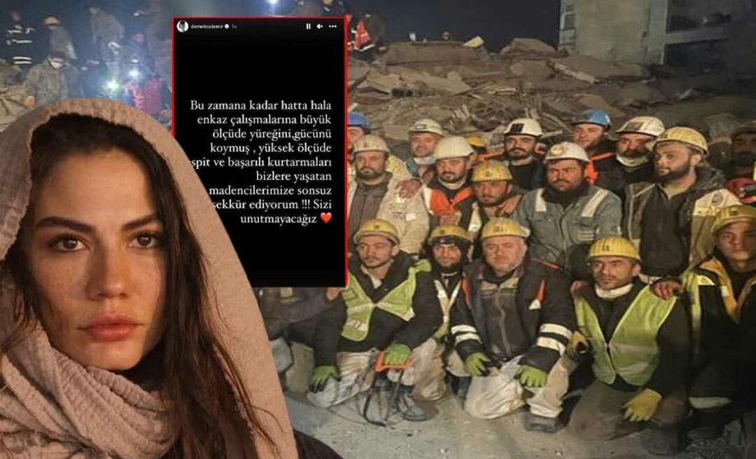 Demet Özdemir takket gruvearbeiderne som jobbet for jordskjelvet! "Vi vil ikke glemme deg"