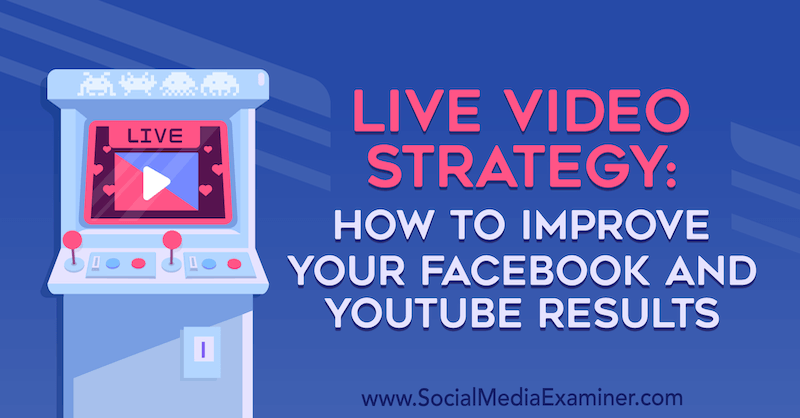Live videostrategi: Hvordan forbedre Facebook- og YouTube-resultatene dine av Luria Petruci på Social Media Examiner.