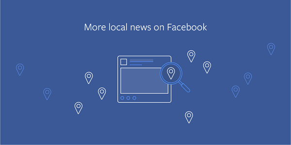 Facebook prioriterer lokale nyheter og emner som har direkte innvirkning på deg og samfunnet ditt i Nyhetsfeeden.
