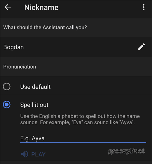 Google Home name uttaler