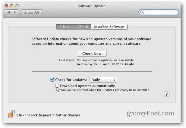 Konfigurer Apple OS X Lions programvareoppdateringsfunksjon