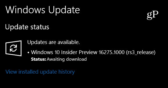 Microsoft ruller ut Windows 10 Insider Build 16275 i dag
